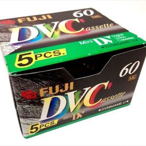 5 Pcs. Fuji DVC Mini Digital Video Cassette 60 ME DVM60AME U NEW Sealed